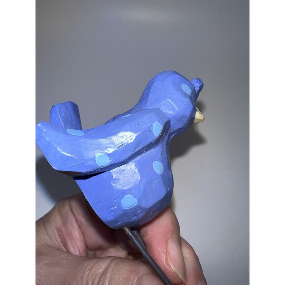 Russ Berrie &Co. Merrily Tweet Along Blue Bird shelf sitter Whimsical - Picture 5 of 7